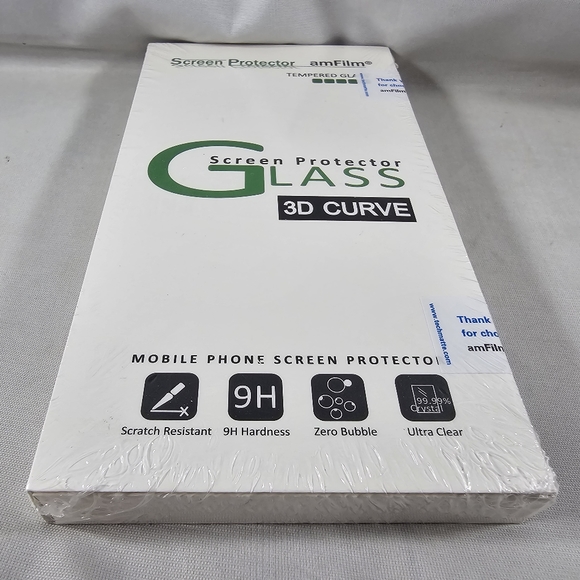 AM Film Samsung Note 8 Glass Phone Screen Protector Kit 3D Curve TechMatte - Picture 5 of 11